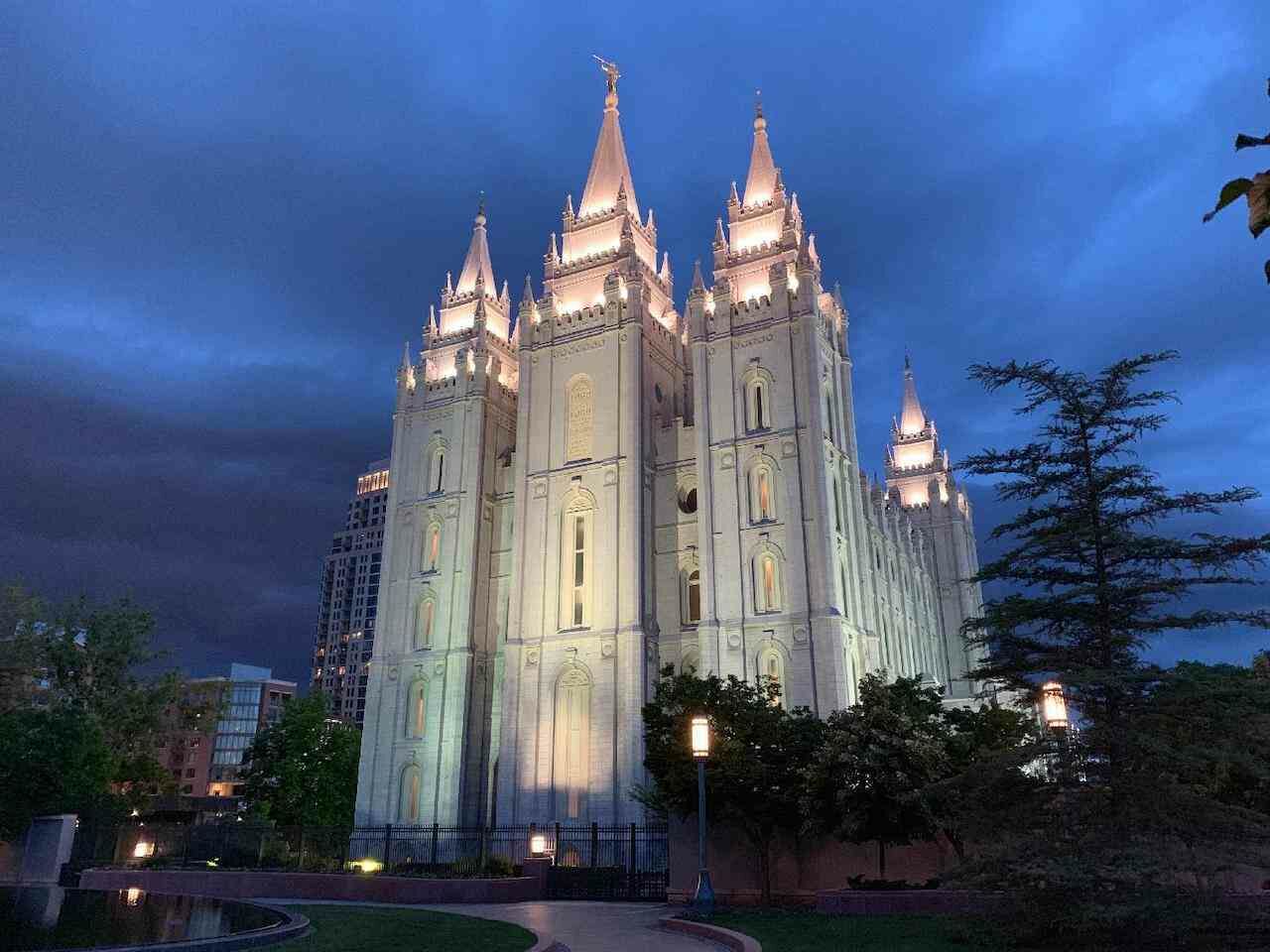 The Temple of Jesus Christ of Latter-day Saints Temple in Salt Lake City.