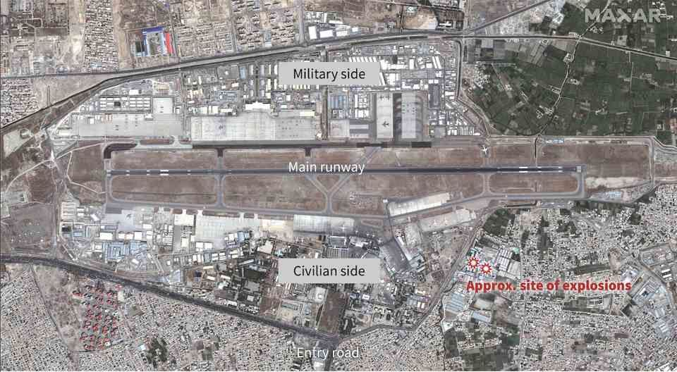 The blast outside Kabul airport occurred near Abbey Gate and nearby Baron Hotel.