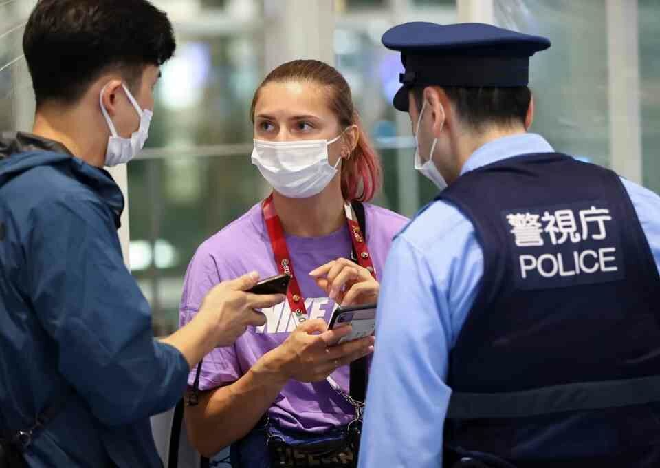 Belorussia's sprinter Ms Krystsina Tsimanouskaya asked Japanese police for help when she was being forced by the Belorussian regime to board the plane in Tokyo.