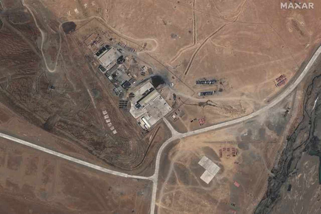 Maxar WorldView-3 satellite image shows the PLA (China's People's Liberation Army) Base in Kongka Pass May 22, 2020.