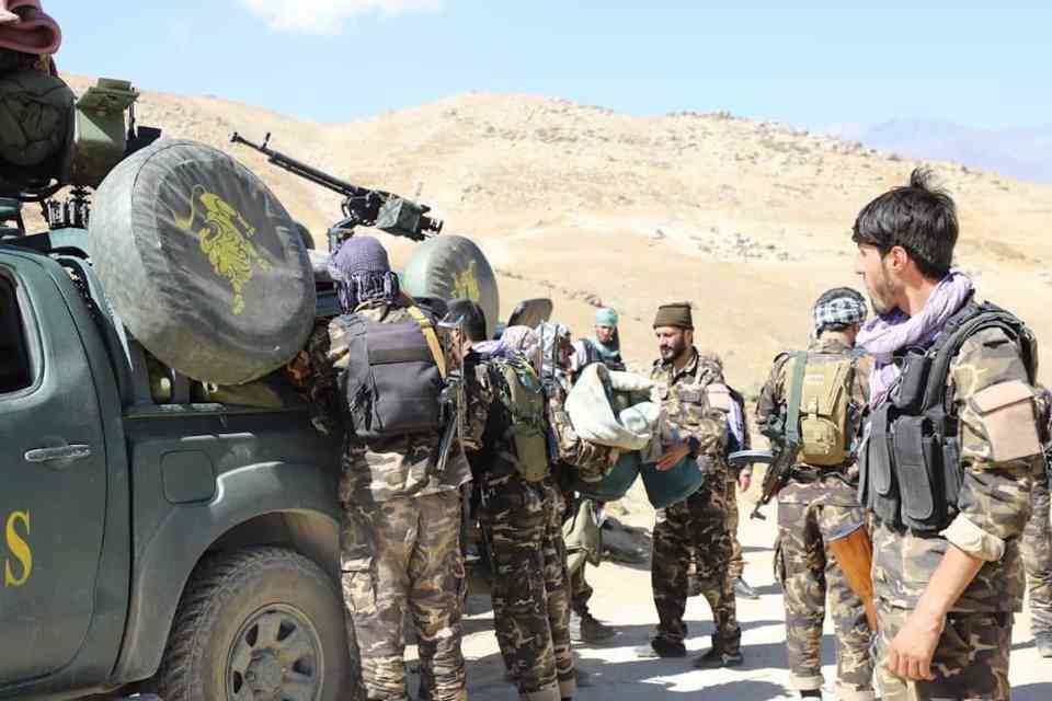 The National Resistance Front of Afghanistan fighters in the Panjshir Valley in September 2, 2021.