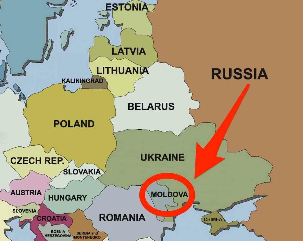 Moldova. Geographical location.
