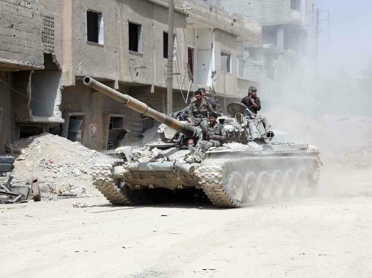 Syria's pro-regime forces in central part of the country.